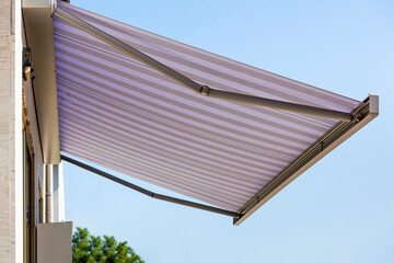 Retractable Awning Fabric Marquise Sun Terrace Patio Outdoor, Manual Retractable Awning Replacement Waterproof Breathable Polyester Shade.