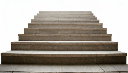 A view of a clean staircase leading into bright light, symbolizing progress and ascension.