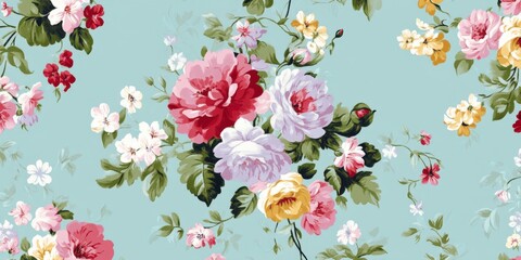 Beautiful Vintage Floral Print