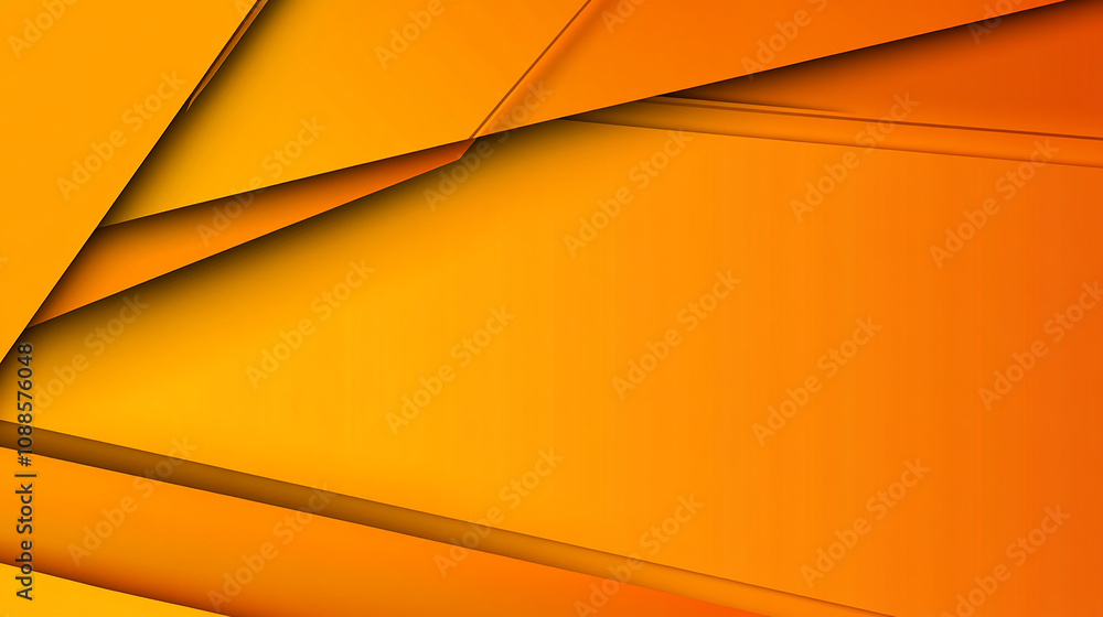Poster abstract orange geometric background with sharp angles and gradients.