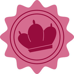 Vintage wax seal in heart shape with pink and red tones. Cute handmade card and note for love messages. Ideal for creative stationery, invitations, or valentine greetings.