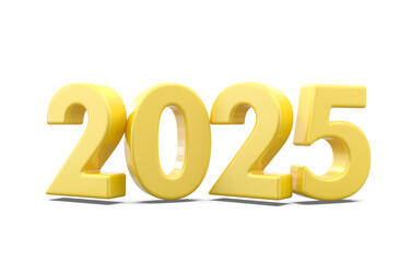 2025 Gold Number Happy New Year 