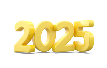 2025 Gold Number Happy New Year 