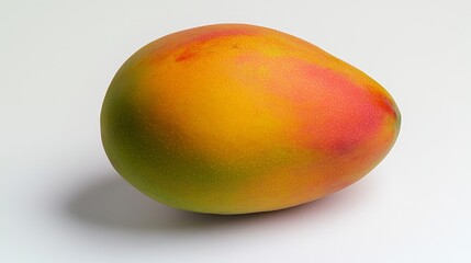 A ripe mango with its smooth, oval shape and rich yellow-orange color, Each mango&rsquo;s vibrant color and subtle imperfections captured with precision