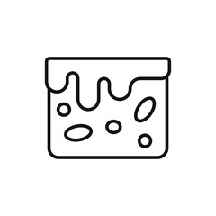 Brownies food cake icon vector design templates in modern and simple concept 