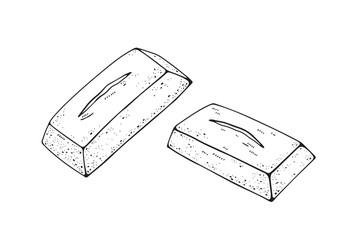 フィナンシェの線画