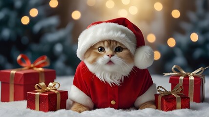 Picture a whimsical Santa hat, a dazzling crown of Christmas cheer, radiating the magic of the season. Its velvety red fabric sparkles softly, as though kissed by stardust