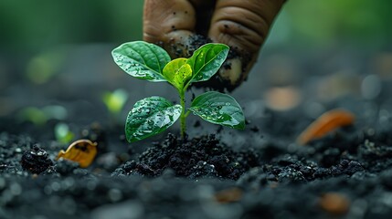 Gardening and reforestation techniques used in tree cutting, with natural resource management 