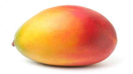 A single, ripe mango with its smooth, yellow-orange skin and slightly oval shape