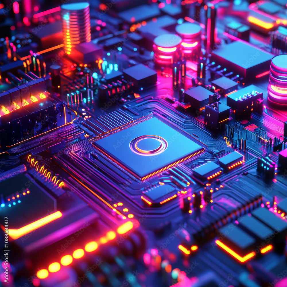 Poster cybersecurity and data protection business technology concept. 3d render illustration of privacy and