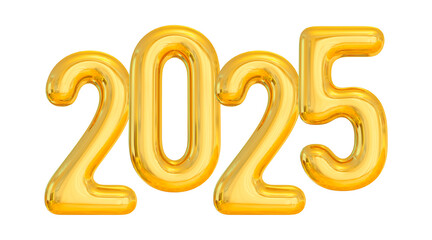 2025 Gold Number Happy New Year 