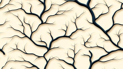 Elegant Nature Inspired Pattern with Subtle Silhouettes