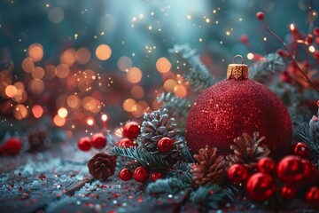 sparkling lights, and decorations add to the overall celebratory feel of the photo.