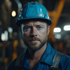 A portrait of a construction worker