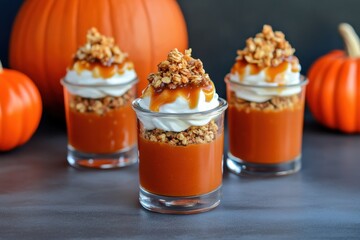 Thanksgiving Bites: Delightful Seasonal Layered Pumpkin Parfaits for a Festive Celebration