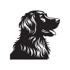 Brittany Silhouette - Dog Vector - Illustration of Brittany Dog.