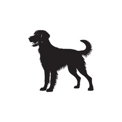 Brittany Silhouette - Dog Vector - Illustration of Brittany Dog.