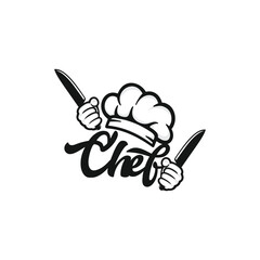Chef logo template vector illustration