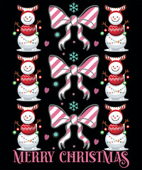 Merry Christmas T Shirt Design SVG