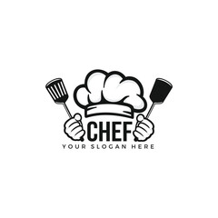 Chef logo template vector illustration