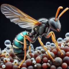 Braconid Wasp Braconidae A parasitic wasp that lays its eggs in