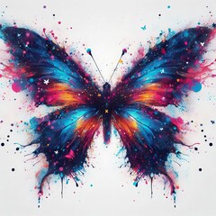 Butterfly Effect A colorful splatter inspired by the wings of a