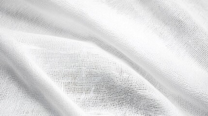 Fototapeta premium Elegant White Canvas Texture Abstract Background for Branded Presentations and Creative Design Projects