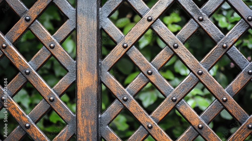Poster lattice patterns, with their crisscrossing lines, create a sense of openness and structure.