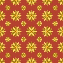 seamless pattern with flowers