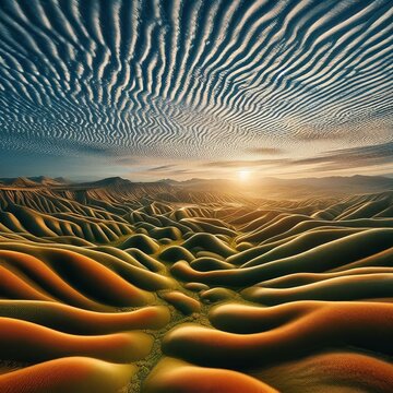 Cirrocumulus stratiformis Cc str Sheet like cirrocumulus coverin
