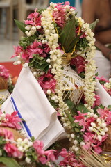 Pooja with kumbam and thali for tamil wedding ceremony 