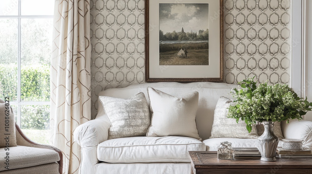 Poster quatrefoil patterns are elegant and timeless, featuring four overlapping circles that form a decorat