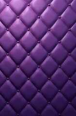 Obraz premium Luxurious purple quilted leather texture with diamond pattern