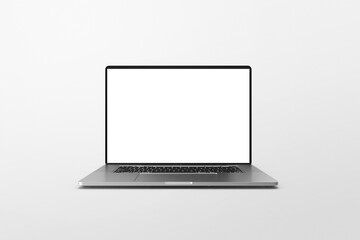 Fototapeta premium Minimalistic Laptop mockup with blank screen