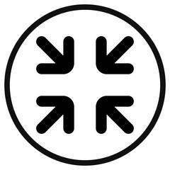 Obraz premium Editable vector exit full screen icon. Part of a big icon set family. Perfect for web and app interfaces, presentations, infographics, etc