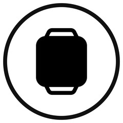 Editable vector blank square smartwatch screen icon. Part of a big icon set family. Perfect for web and app interfaces, presentations, infographics, etc
