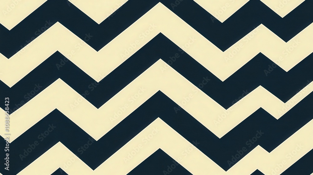 Poster the zigzag shape creates a dynamic sense of energy and movement.