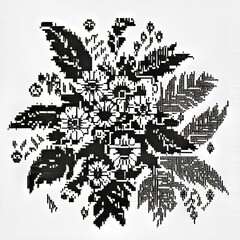 ASCII Floral Pattern Create a floral pattern using ASCII charact