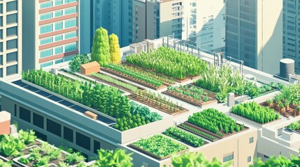 Urban farming offers a solution to the challenges of urbanization and food security.
