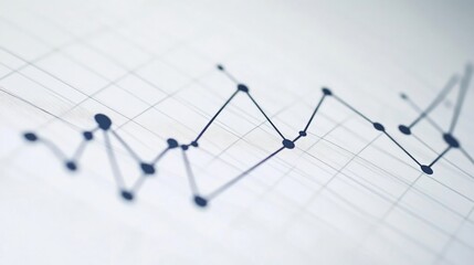 Minimalist Line Graphs for Professional Presentations, elegant diagrams depicting data trends with a focus on clarity and simplicity, ideal for business and academic use