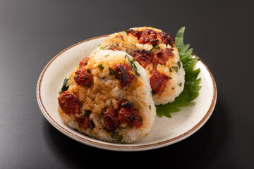 焼き筋子　焼きおにぎり