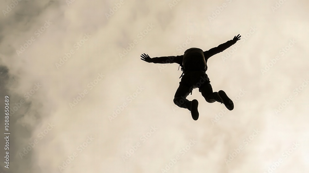 Poster write about the unique experience of base jumping