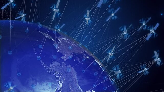 Remote sensing satellites locate and detect the earth