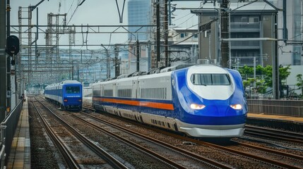 Fototapeta premium Write about the various types of trains around the world.