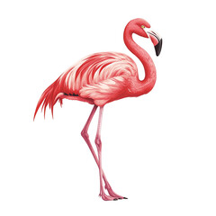 Obraz premium Pink Flamingo Illustration
