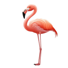 Fototapeta premium Pink Flamingo Standing Tall