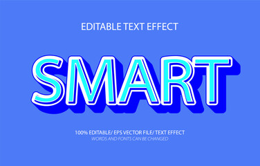 Obraz premium Smart editable text effect, 3D editable text template.