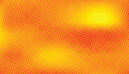 comic orange and yellow background with halftone. gradient in pop art retro style. halftone dotted background. dots pop art comics with summer background