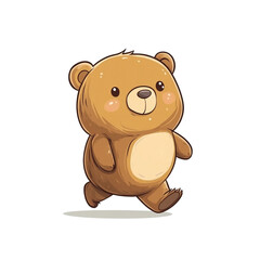 Fototapeta premium Cute Cartoon Bear Illustration