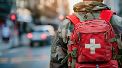 Obraz premium Preparedness Plans: Actions and strategies focused on disaster readiness, incorporating emergency protocols, evacuation routes, and communication systems for a coordinated response. 